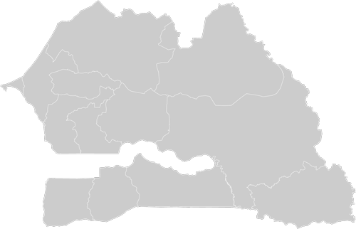 Sénégal world map